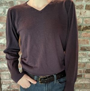Purple Burberry wool sweater